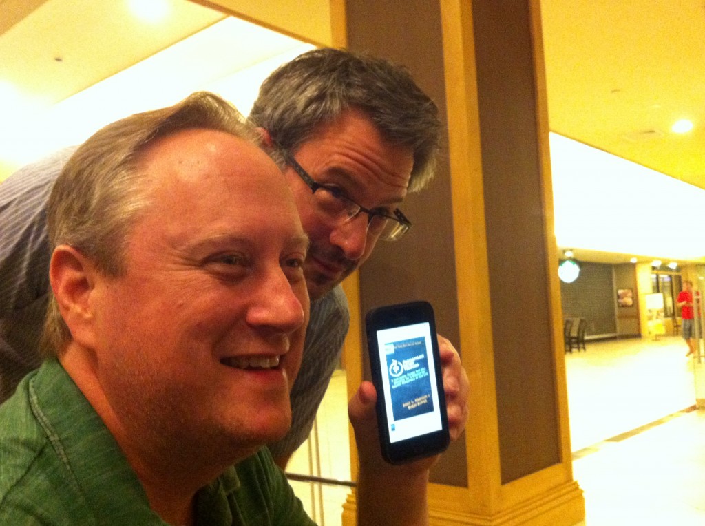 David L. Hancock (Entrepreneurial Publisher) & Joel Comm with his Patented Photo Bomb (kidding!)