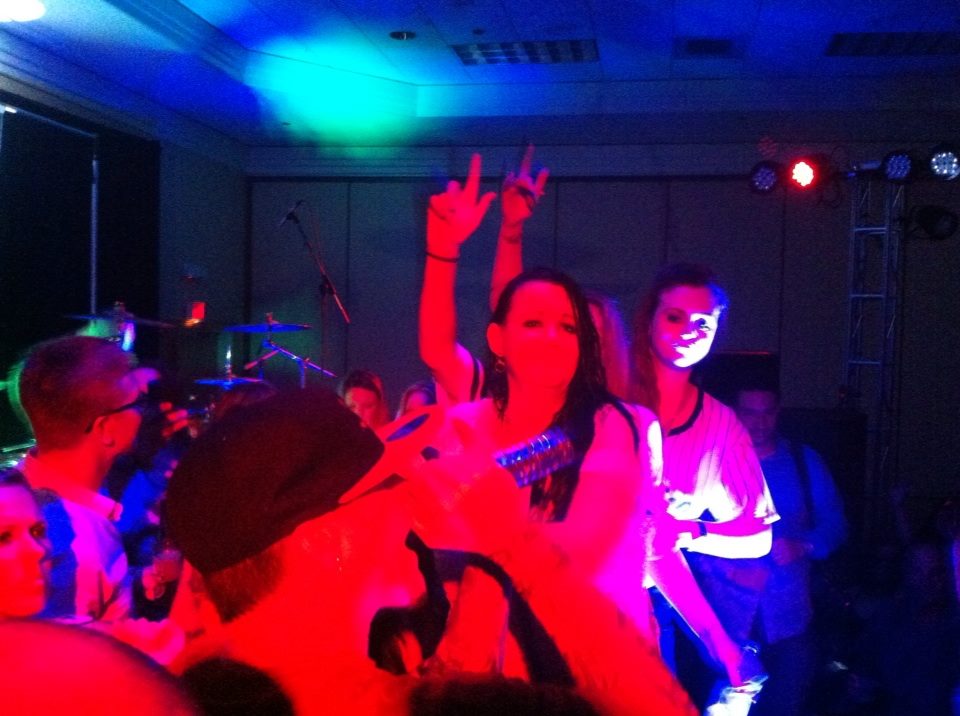 I'm on stage with Vanilla Ice